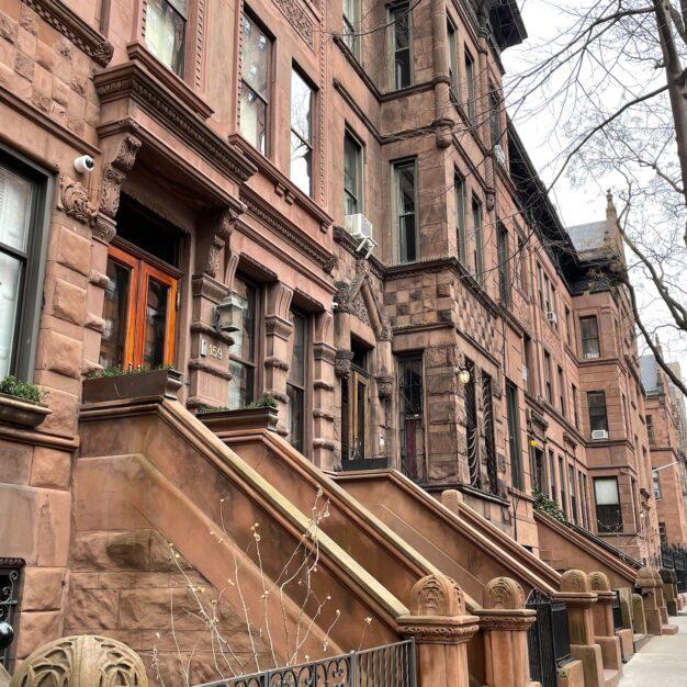 entrances to connected townhomes in Manhattan